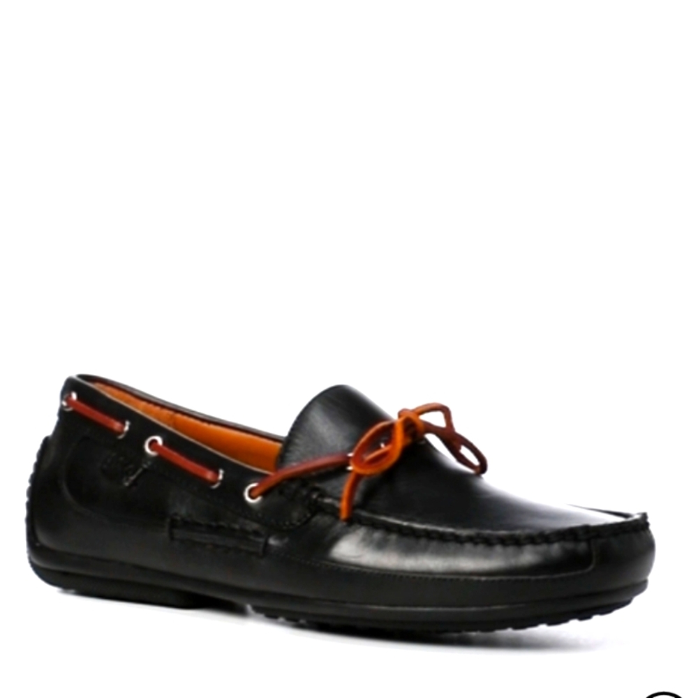 POLO RALPH LAUREN ROBERTS LEATHER DRIVER LOAFER BLACK